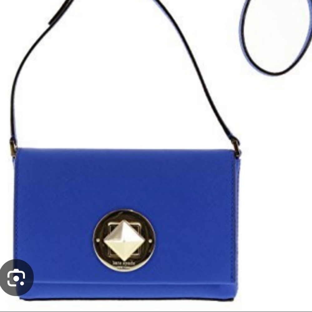 Kate Spade Newbury Lane Sally Cobalt Small Mini Crossbody Bag Saffiano Leather